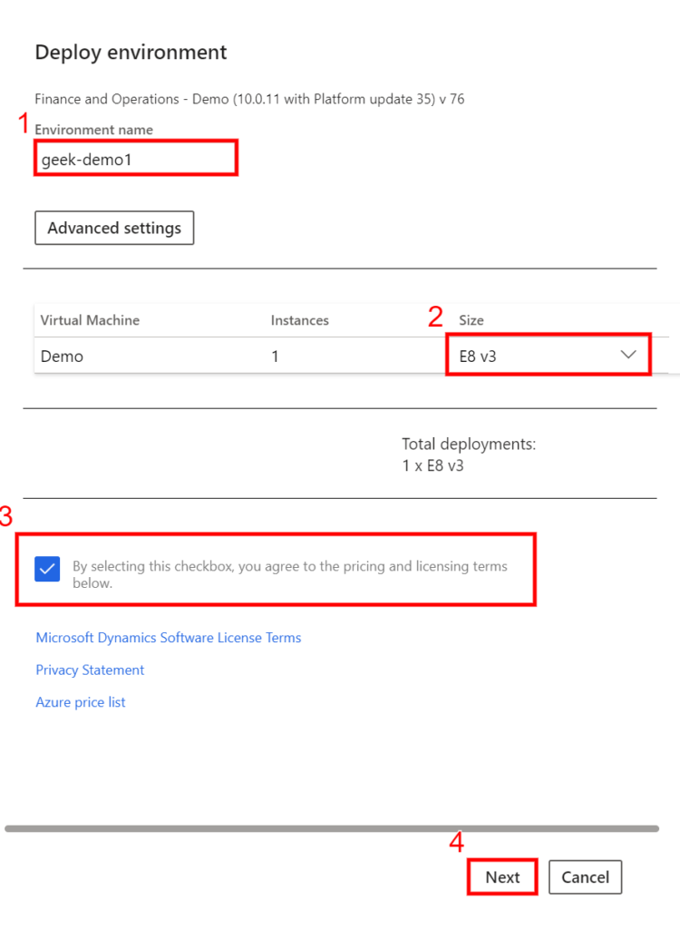 LCSからのAzure VMのデプロイ手順