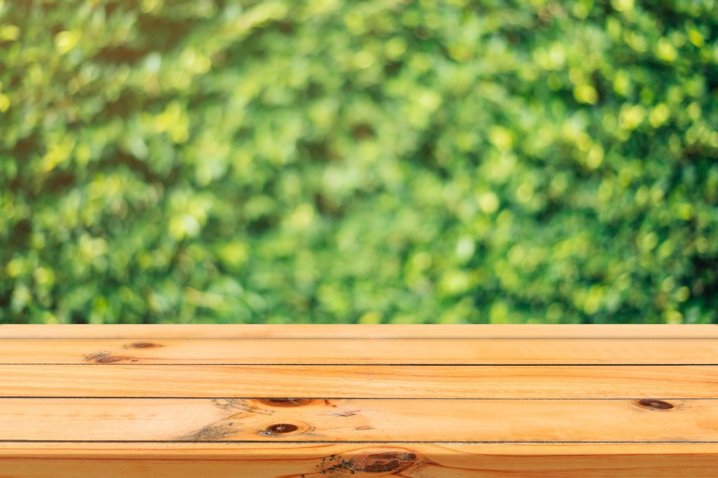 brown wooden bench