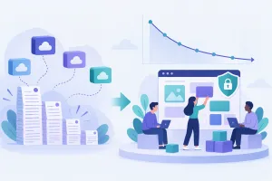 買っている SaaS を、自分たちで作ったアプリに置き換えてコストを下げるイメージ
